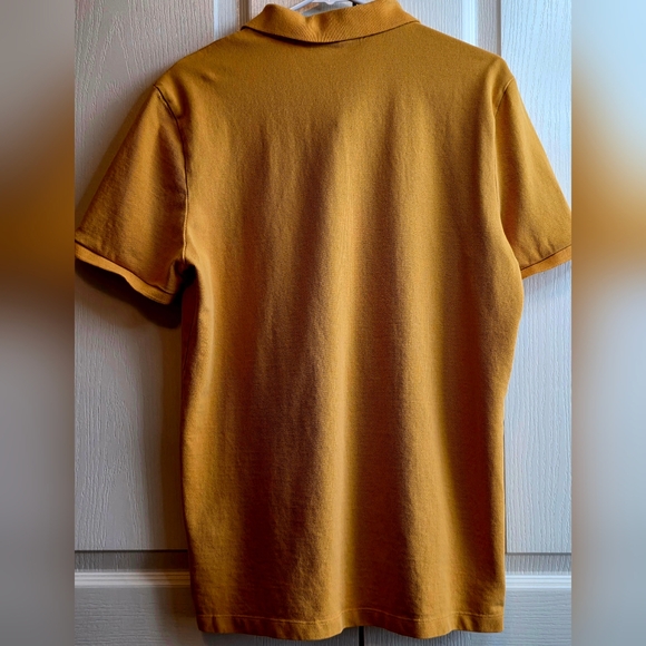 Burberry London, England Men,s XL Yellow Polo Shirt with Embroidered Logo - Picture 4 of 7